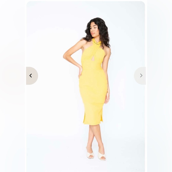 Callahan Dresses & Skirts - NWT Revolve Callahan Knitwear Keyhole Mimi Midi Dress in Mango Size XS.